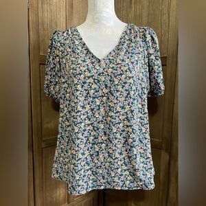NWT Lauren Conrad Floral Blouse.
